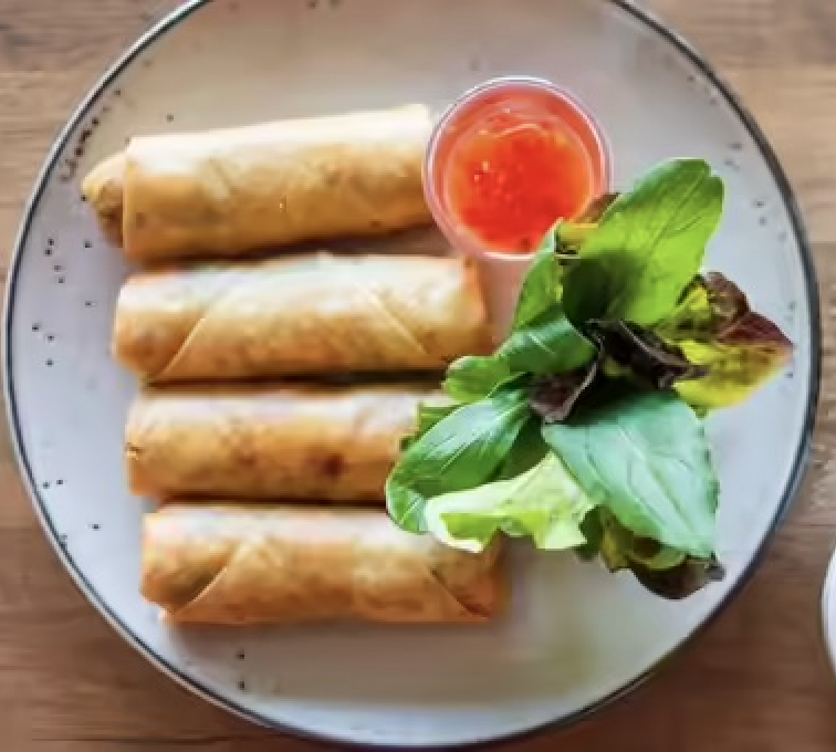 Vegi Rolls with Salad
